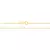 530146 Gargantilha Rommanel folheada a ouro elo alternado e lixado 42 cm