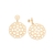Maxi brinco corações rommanel folheado a ouro Cód. 527089 - comprar online