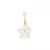 542681 Pingente Rommanel folheado a ouro flor de zircônias