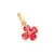 542726 Pingente Rommanel folheado a ouro flor com cristais