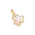 542771 Pingente Rommanel folheado a ouro flor com pérola e zircônias