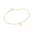 551768 Pulseira Rommanel folheada a ouro com zircônia pendurada - loja online