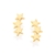 Brinco Rommanel folheado a ouro estrelas