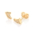 Brinco dente folheado a ouro com zircônias - comprar online