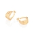 Brinco meia argola Rommanel folheado a ouro - comprar online