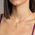 Pingente rommanel cruz folheado a ouro com zircônias Branco Cód. 542663 - Paty Joias Rommanel - loja online da Rommanel