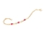 Pulseira Rommanel folheada a ouro infantil com bombons - tam.16 550949