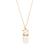 Pingente rommanel folheado a ouro com cristal e pérola sintética Branco com perola Cód. 541541 - comprar online
