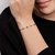 Pulseira Rommanel folheada a ouro com cristais Preto na internet