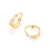 Argola folheado a ouro com detalhe em rhodium rommanel - comprar online