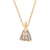 Pingente rommanel folheado a ouro nossa senhora aparecida com zircônias - tam.único 541634 - comprar online