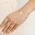 Pulseira rommanel gratidão folheada a ouro - tam.19 551769 na internet