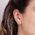 Brinco botão folheado a ouro com zircônias - Paty Joias Rommanel - loja online da Rommanel