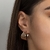 Brinco meia argola Rommanel folheado a ouro - Paty Joias Rommanel - loja online da Rommanel