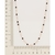 Gargantilha rommanel folheada a ouro com cristais Branco com preto - comprar online