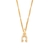 Pingente rommanel ferradura folheado a ouro com zircônias Branco Cód. 542300 - comprar online