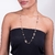 Cordão rommanel folheado a ouro formado por flores e folhas - tam.80 531289 - comprar online