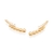 Brinco ear rommanel cuff folheado a ouro com zircônias Branco Cód. 527050