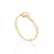 Anel rommanel skinny coração folheado a ouro - comprar online
