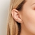 Brinco ear cuff flores folheado a ouro - Paty Joias Rommanel - loja online da Rommanel