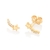 Brinco Rommanel infantil estrela cadente folheado a ouro - comprar online