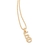 Pingente Rommanel fé folheado a ouro com zircônias Branco Cód. 542321 - comprar online