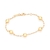 Pulseira rommanel folheada a ouro com bolas - tam.19 550640