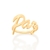 Anel Rommanel paz folheado a ouro