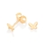 Brinco Rommanel pequeno borboleta folheado a ouro - comprar online