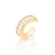 Piercing de pressão rommanel folheado a ouro com zircônias Branco Cód. 526802