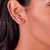 Brinco ear cuff rommanel folheado a ouro com zircônias de coração Rosa claro Cód. 526304 na internet