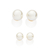 Kit brinco Rommanel banhado a ouro 18k com pérolas sinteticas - tam.único - comprar online