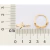 513483 Anel Rommanel skinny folheado a ouro borboleta com zircônias