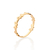 Anel Rommanel skinny borboletas banhado a ouro 18k - comprar online