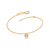 Pulseira Rommanel com mickey banhada a ouro 18k - tam.16 - comprar online