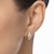 527478 Brinco Rommanel folheado a ouro gota abaulada