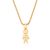 Pingente menino banhado a ouro 18k com aplicação de rhodium - tam.único 5424200006 - comprar online