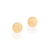 525365 Brinco Rommanel folheado a ouro bola