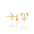 526050 Brinco Rommanel folheado a ouro borboleta com zircônias - comprar online