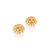 525463 Brinco Rommanel folheado a ouro buquê com zirconias