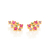 526450 Brinco Rommanel folheado a ouro zirconias coloridas