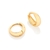 Brinco rommanel argola folheado a ouro Cód. 526675 - comprar online