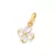 Imagem do Pingente Rommanel flor banhado a ouro 18k com zircônias - tam.único