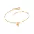 Pulseira Rommanel com mickey banhada a ouro 18k - tam.16 - loja online