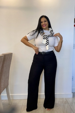 Blusa Listrada Modal manga longa - Nabelly