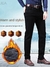 2022 inverno dos homens preto azul reta estiramento denim grosso veludo calças - comprar online