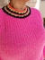 Blusa Tricô Pink Katze M 40/42 - Brechó Online | Ellas 