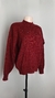 Blusa tricô bordô pérolas G 44