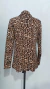 Blazer Neoprene Feminino Estampa Onça / Animal Print Tamanho M - Brechó feminino Ellas 