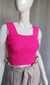 Cropped pink em linha M 40 - Brechó Online | Ellas 